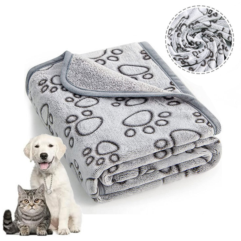 Pet Supplies For Dogs - ผ้าห่มสัตว์เลี้ยงนุ่มฟู ลายการ์ตูนน่ารัก อุ่นสบาย ใช้เป็นที่นอนสำหรับสุนัขและแมว คุณภาพสูง ผ้าคลุมสำหรับสัตว์เลี้ยง