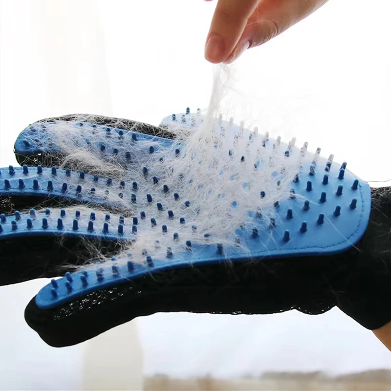 Pet Grooming Glove - ถุงมือสัตว์เลี้ยง Cat Grooming ถุงมือ Cat Hair