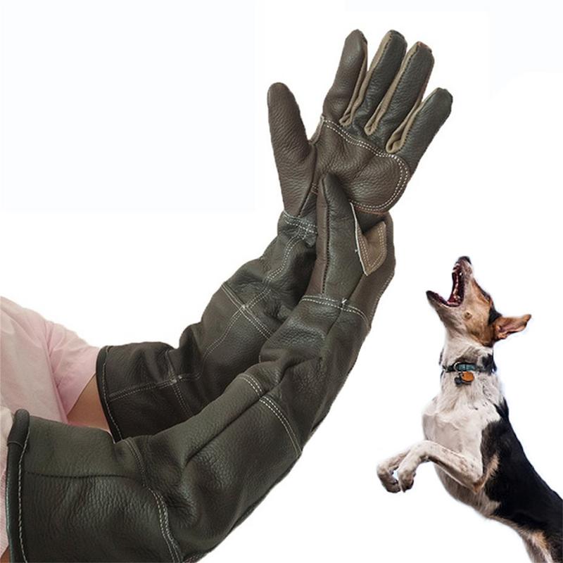 Pet Grooming Glove - ถุงมือหนังวัวป้องกันการกัดป้องกันการกัดถุงมือกันลื่นสำหรับสัตว์เลี้ยงถุงมือทำงานทำสวนให้สุนัขแมวถุงมือฝึกสัตว์เลี้ยง
