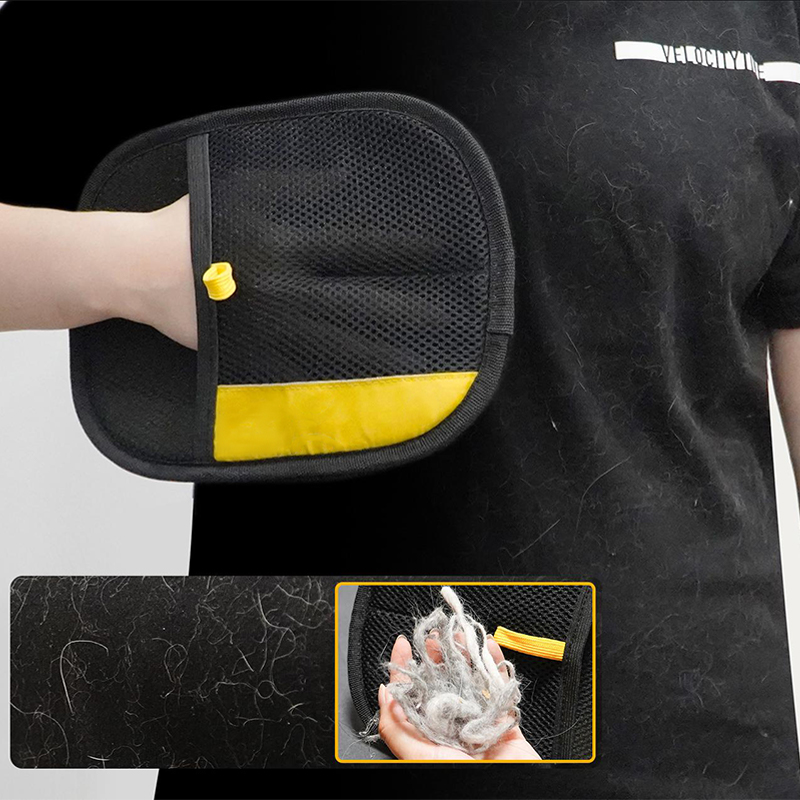 ถุงมือกําจัดขนสัตว์เลี้ยงไฟฟ้า - Pet Grooming Glove บทวิจารณ์และราคา