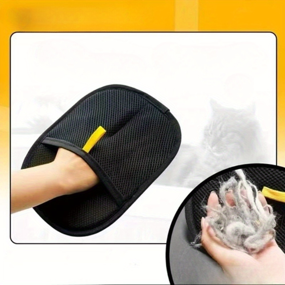 ถุงมือกำจัดขนสัตว์เลี้ยงแบบสอง - Pet Grooming Glove บทวิจารณ์และราคา
