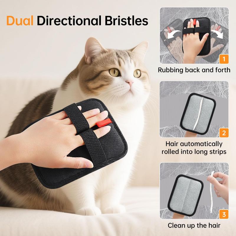 STATIC สัตว์เลี้ยงกําจัดขนถุงม - Pet Grooming Glove บทวิจารณ์และราคา