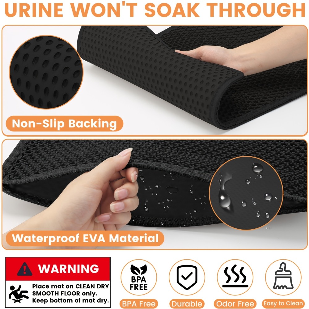 แผ่นรองทรายแมวขนาดใหญ่ 70x120  - Cat Litter Mat บทวิจารณ์และราคา