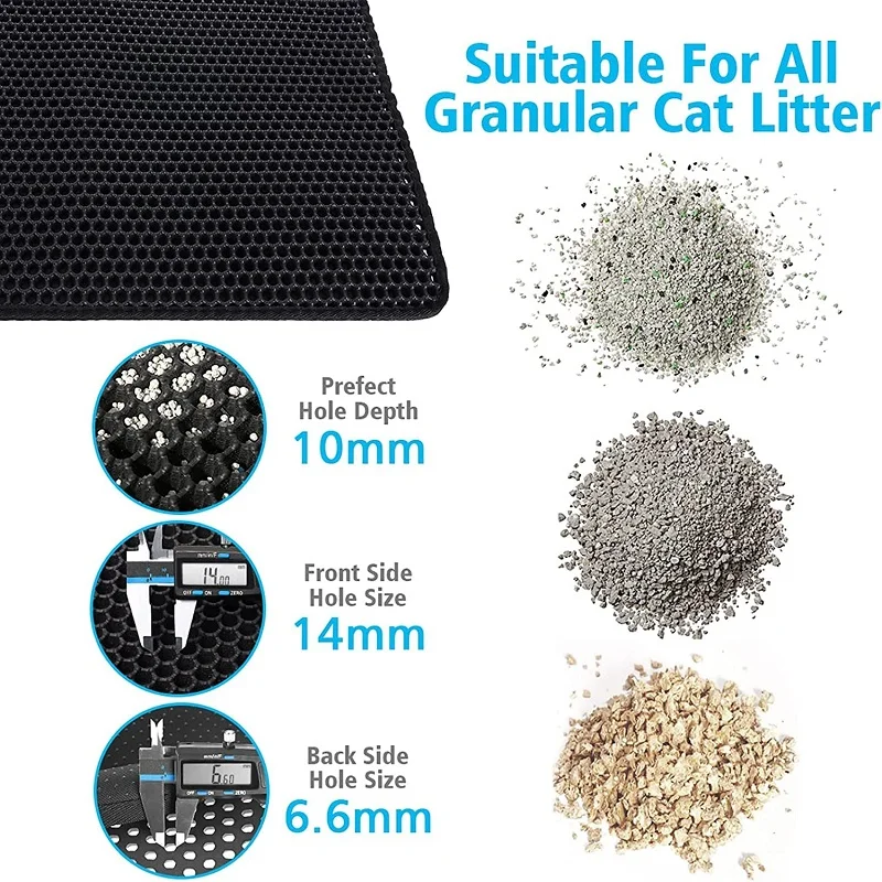 แผ่นรองทรายแมวขนาดใหญ่ กันน้ำ  - Cat Litter Mat บทวิจารณ์และราคา