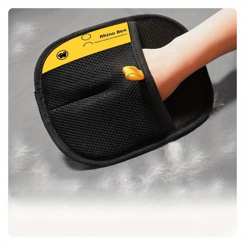 ถุงมือกำจัดขนสัตว์เลี้ยง 2 ชิ้ - Pet Grooming Glove บทวิจารณ์และราคา