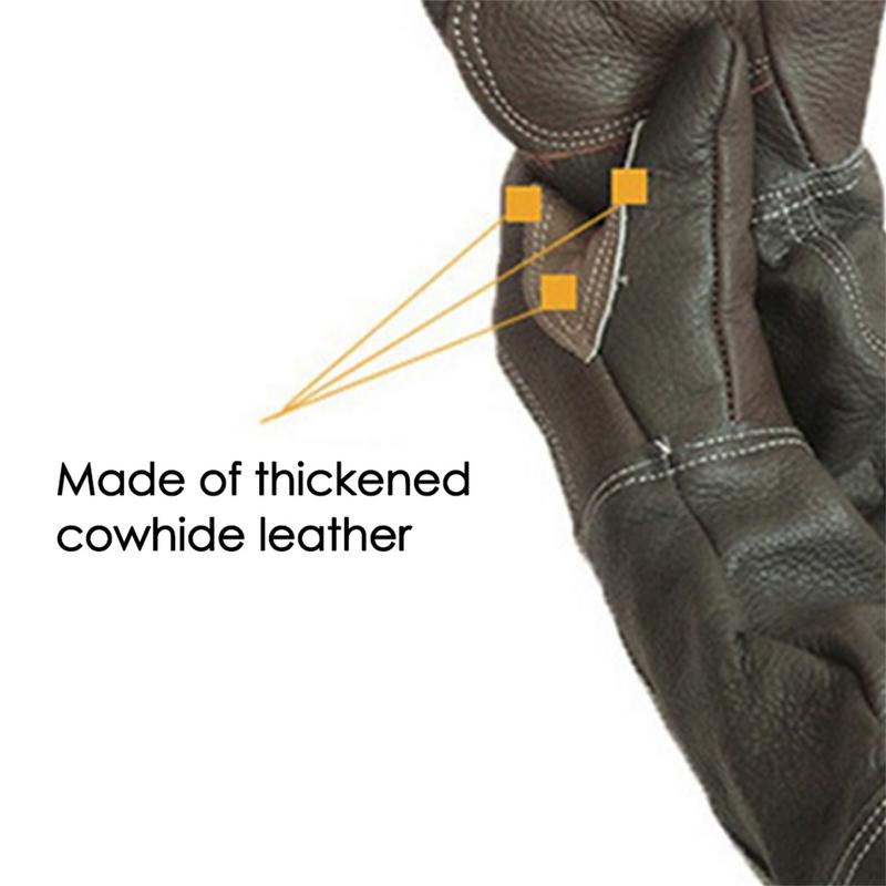 ถุงมือหนังวัวป้องกันการกัดป้อง - Pet Grooming Glove บทวิจารณ์และราคา