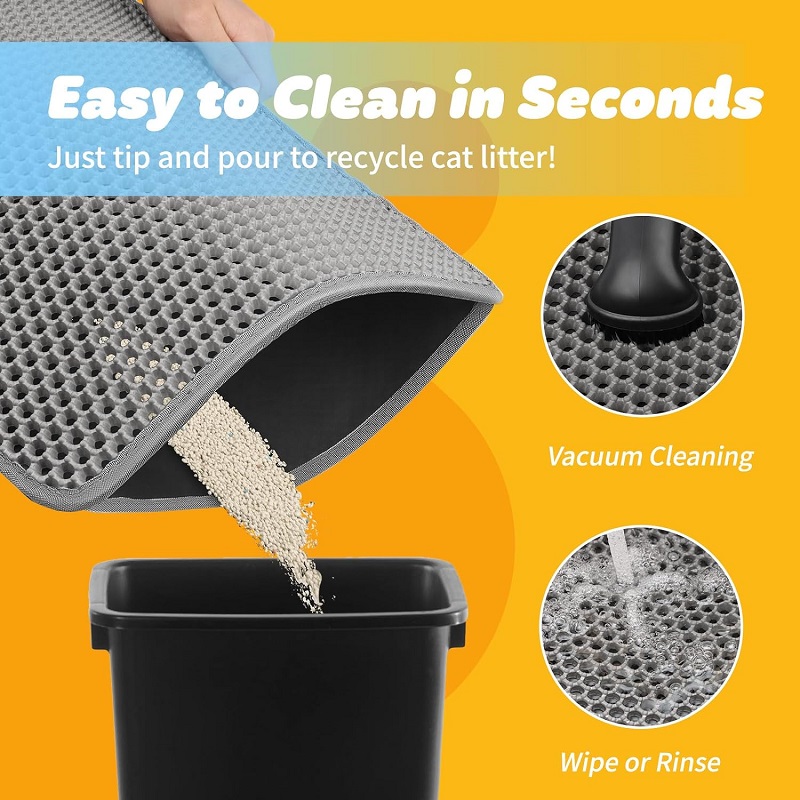 แผ่นรองทรายแมวหลากสี แผ่นกรองท - Cat Litter Mat บทวิจารณ์และราคา
