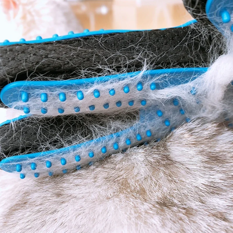 สัตว์เลี้ยงผมลบถุงมือยาง Cat G - Pet Grooming Glove บทวิจารณ์และราคา