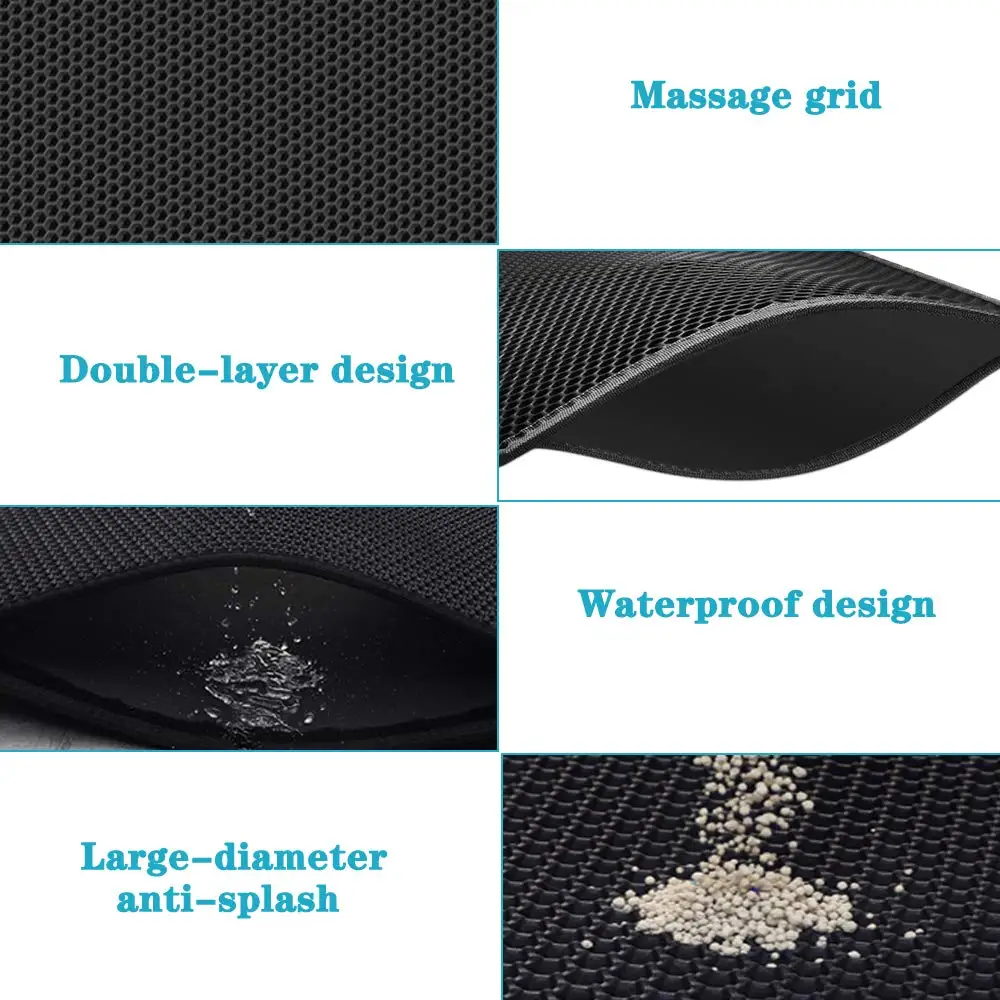 แผ่นรองทรายแมวขนาดใหญ่ 70x120  - Cat Litter Mat บทวิจารณ์และราคา