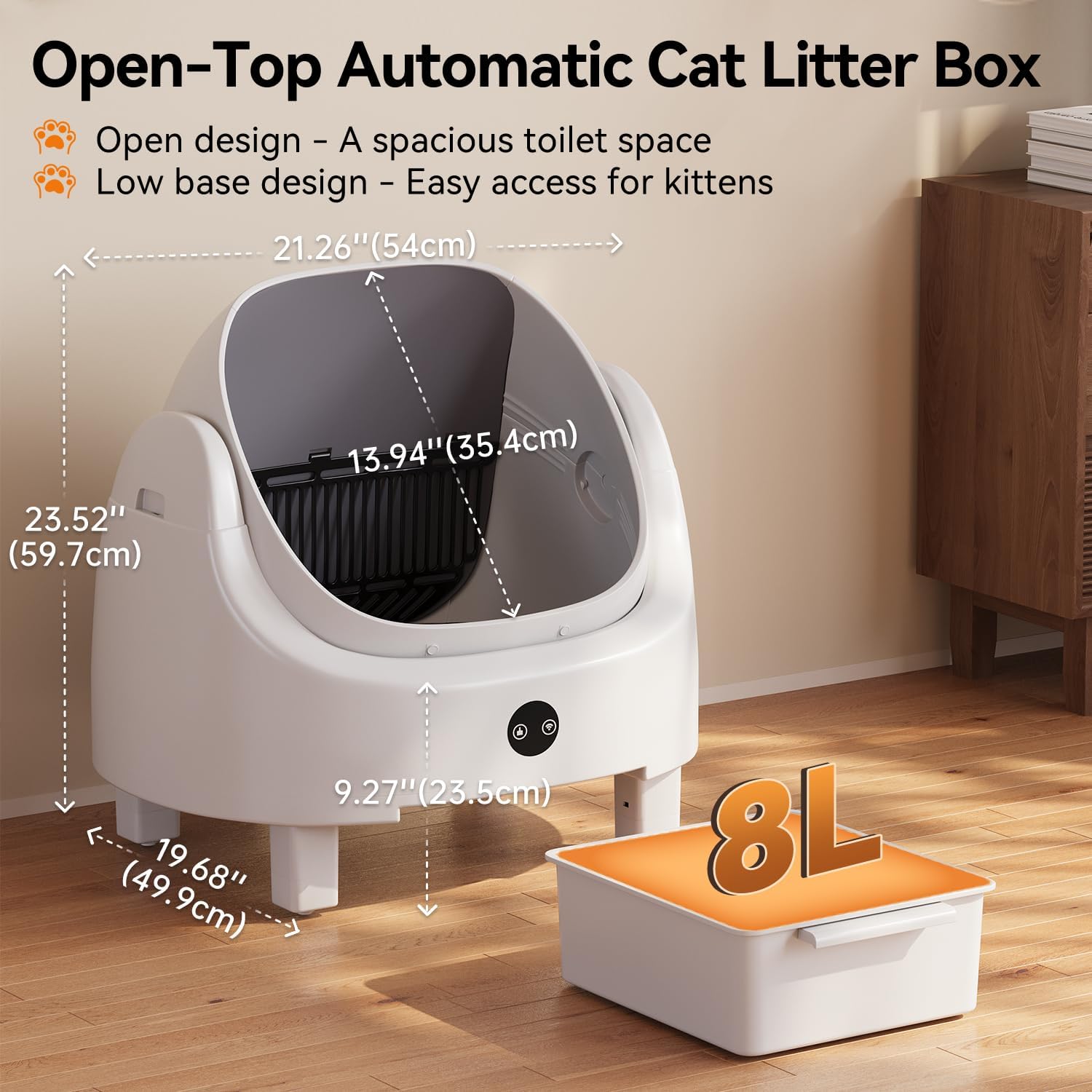 กระบะทรายแมวอัตโนมัติ Aoxun สี - Cat Litter Mat บทวิจารณ์และราคา