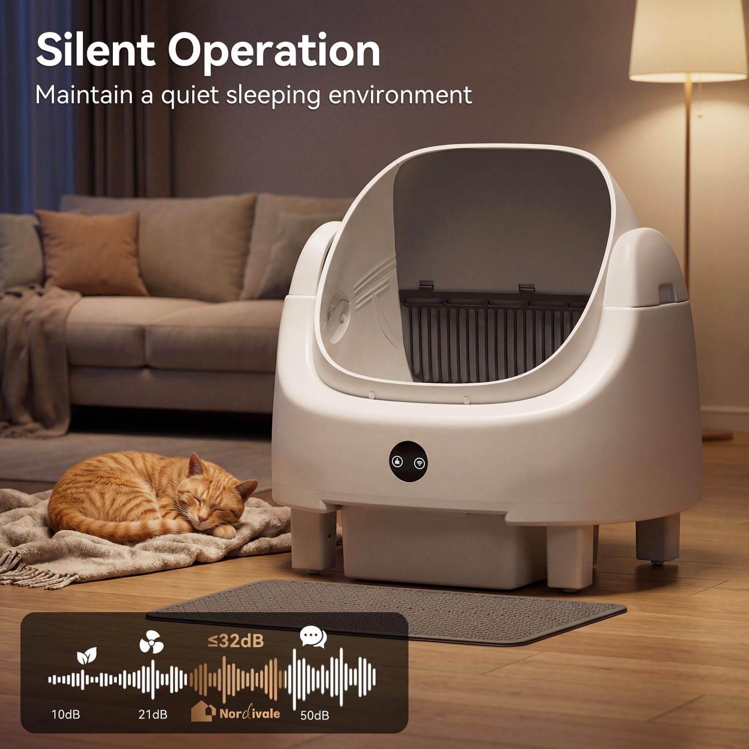 กระบะทรายแมวอัตโนมัติ Aoxun สี - Cat Litter Mat บทวิจารณ์และราคา