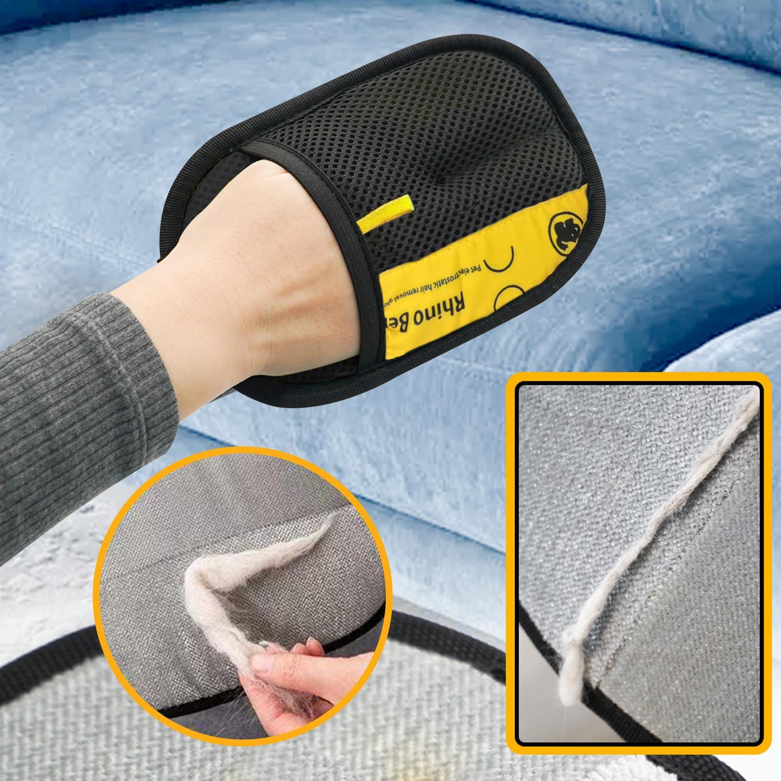 ถุงมือกำจัดขนสัตว์เลี้ยงแบบป้อ - Pet Grooming Glove บทวิจารณ์และราคา