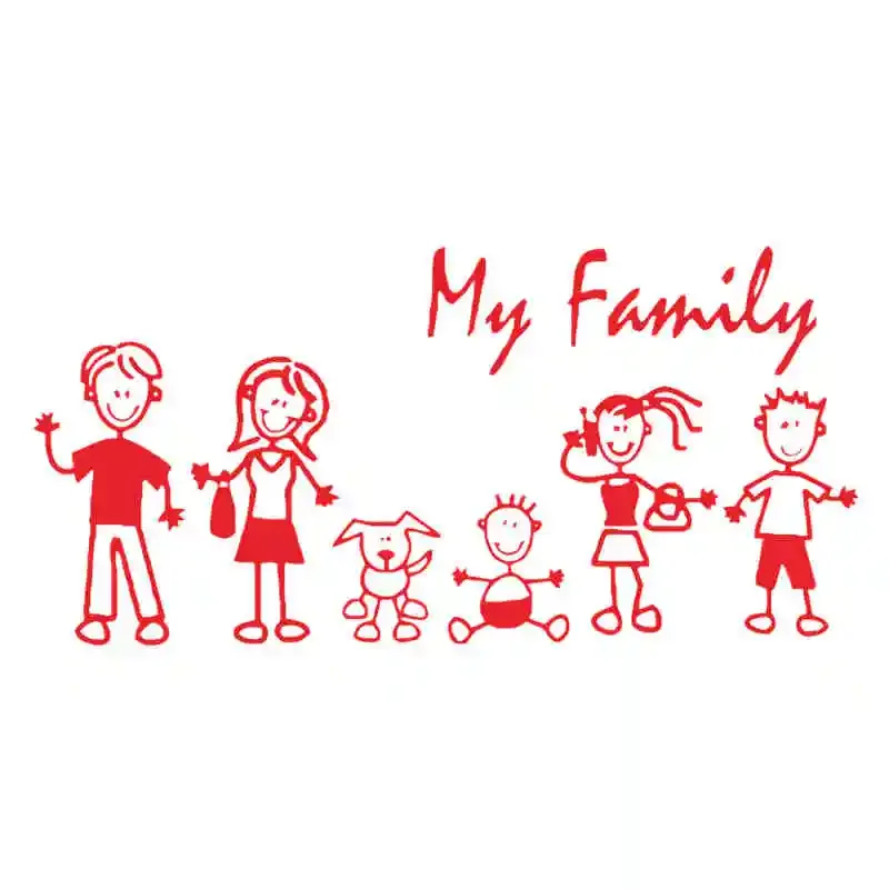 สติกเกอร์รถ Family Stick รูปเด - Pet Supplies For Dogs บทวิจารณ์และราคา
