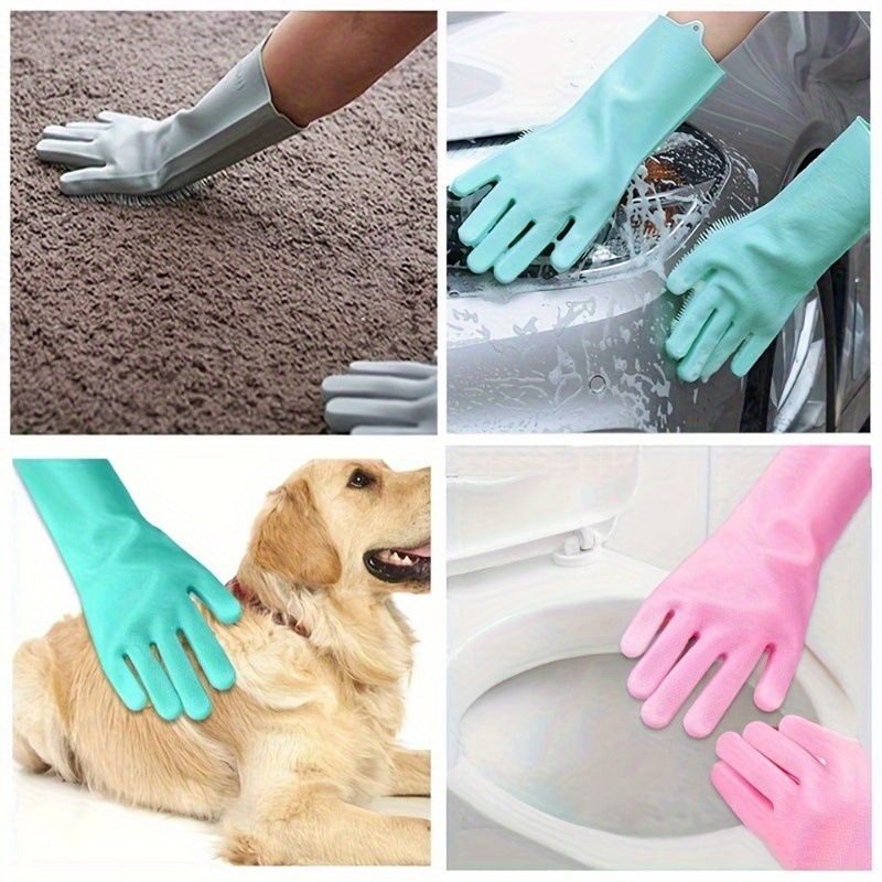 ถุงมือซิลิโคนอเนกประสงค์สำหรับ - Pet Grooming Glove บทวิจารณ์และราคา