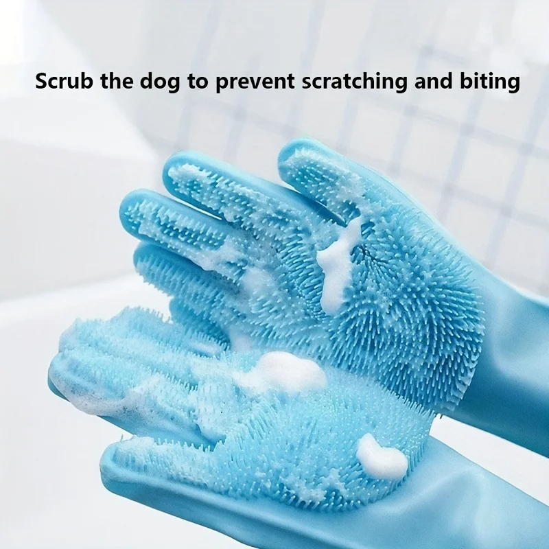ถุงมือซิลิโคนอเนกประสงค์สำหรับ - Pet Grooming Glove บทวิจารณ์และราคา