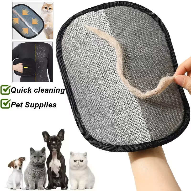 เครื่องมือกำจัดขนสัตว์เลี้ยง ถ - Pet Grooming Glove บทวิจารณ์และราคา