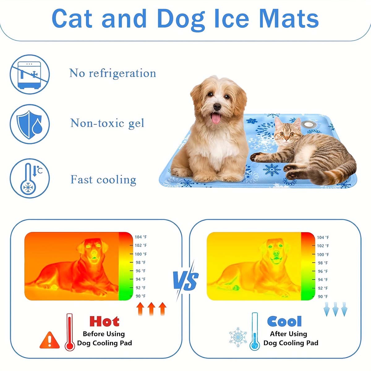 แผ่นรองสัตว์เลี้ยงสำหรับฤดูร้อ - Pet Supplies For Dogs บทวิจารณ์และราคา