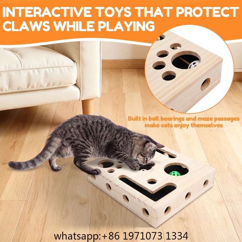 กล่องของเล่นตะไบเล็บแมวพร้อมลู - Interactive Cat Toy บทวิจารณ์และราคา