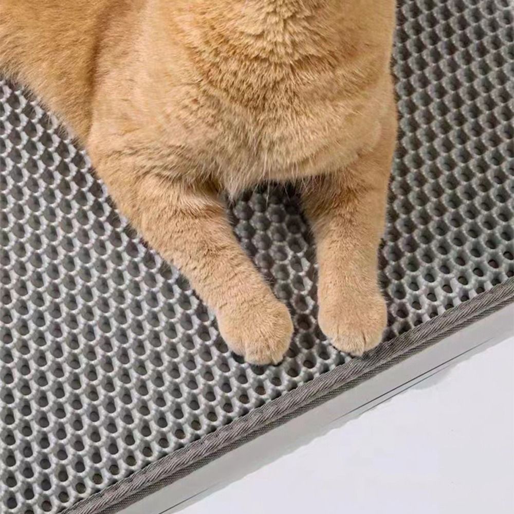 แผ่นรองทรายแมวสองชั้น EVA ทนทา - Cat Litter Mat บทวิจารณ์และราคา