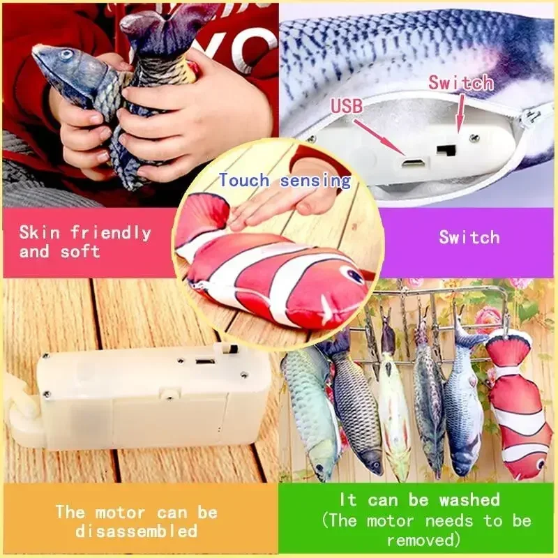 ของเล่นแมวรูปปลาไฟฟ้าจำลอง แบต - Interactive Cat Toy บทวิจารณ์และราคา