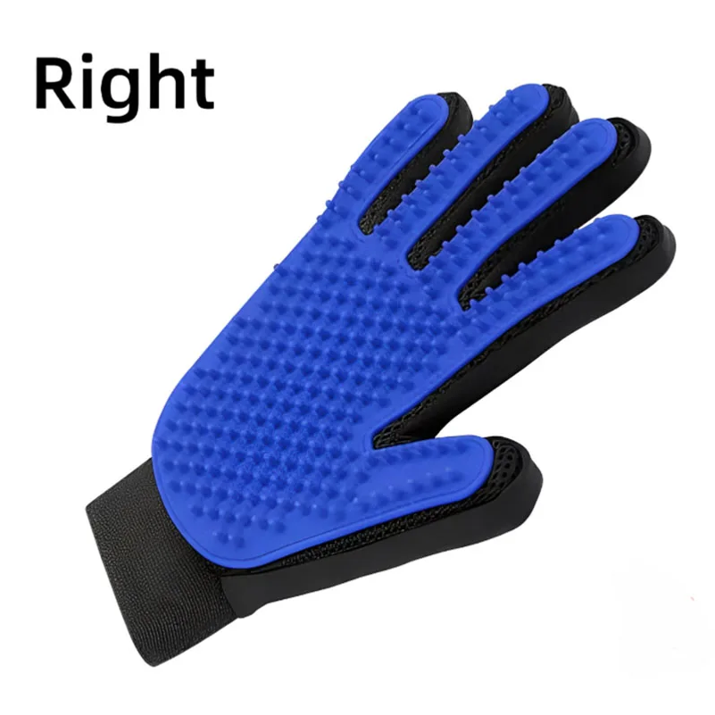 ถุงมือหวีขนสัตว์เลี้ยง ถุงมือท - Pet Grooming Glove บทวิจารณ์และราคา